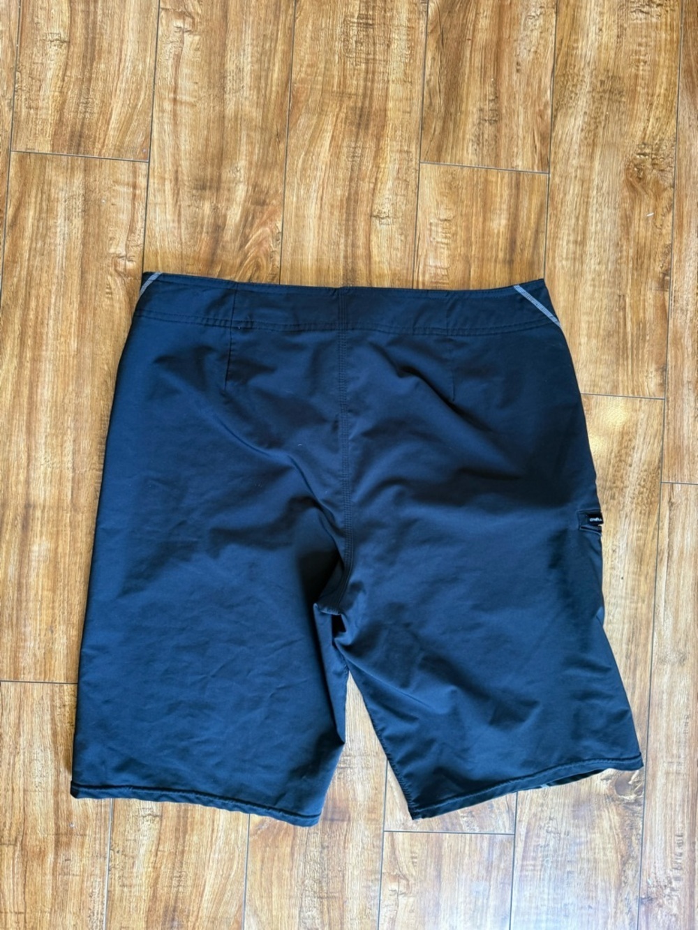 O'Neill Men’s Black Swim Board Shorts Contrast Seams Drawstring Pockets Size 32 - Picture 7 of 10